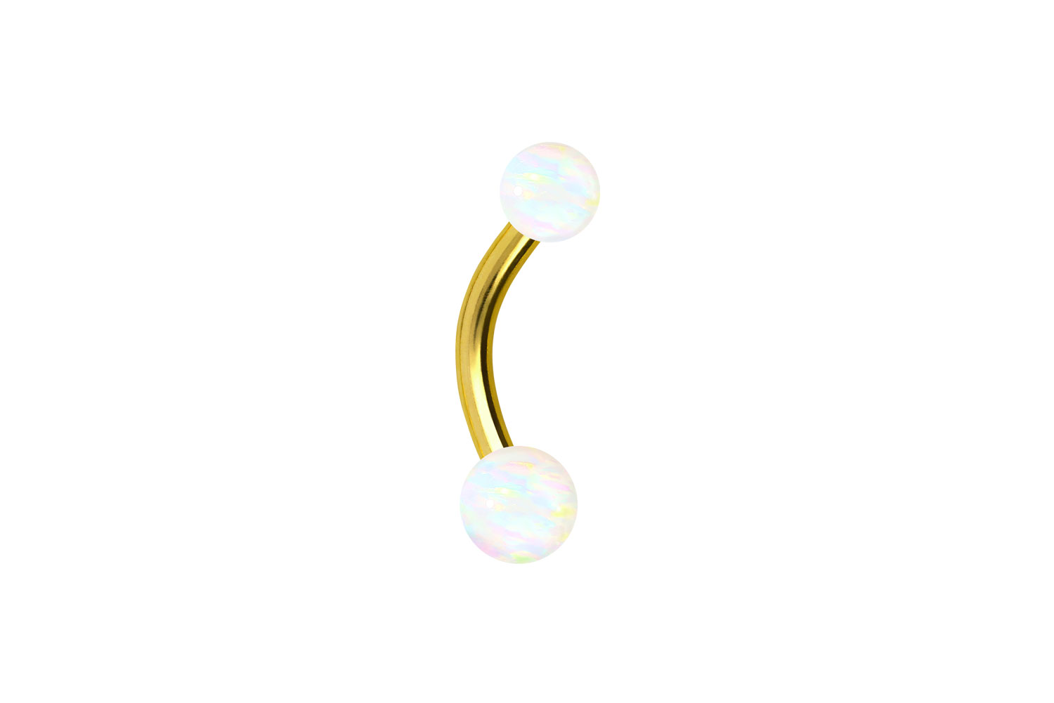Chirurgenstahl Mini Bananabell Piercing SYNTHETISCHE OPALE